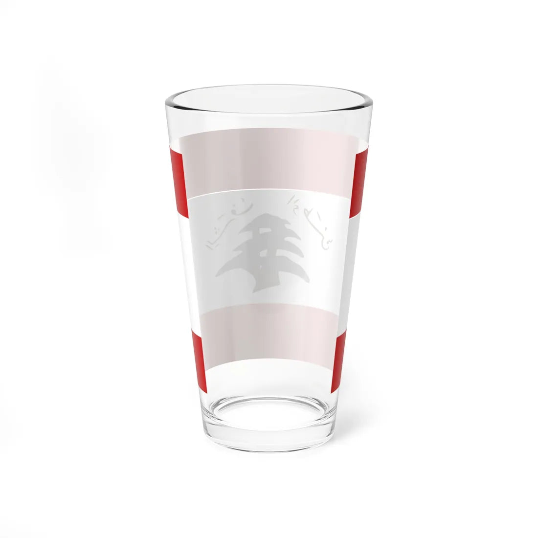 Former Flag of the Lebanese Army (Lebanon) Pint Glass 16oz - Go Mug Yourself