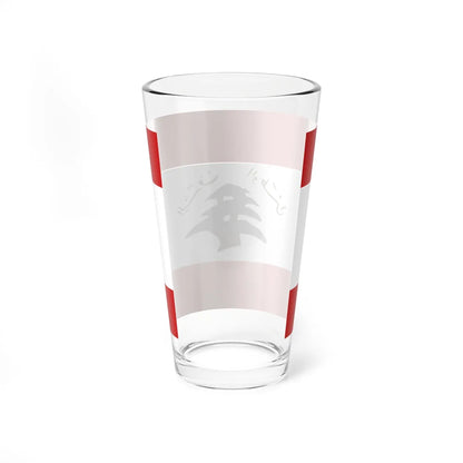 Former Flag of the Lebanese Army (Lebanon) Pint Glass 16oz - Go Mug Yourself