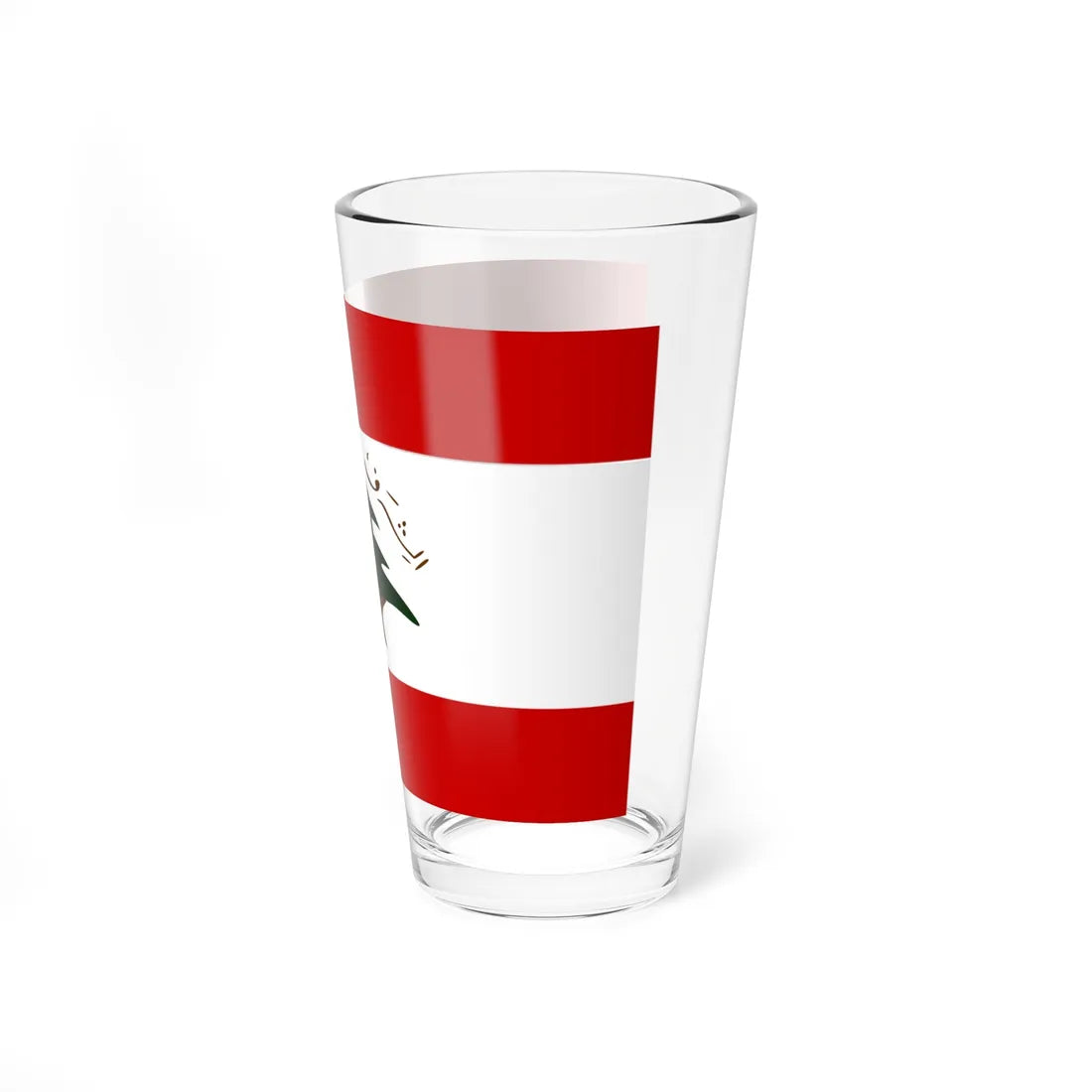 Former Flag of the Lebanese Army (Lebanon) Pint Glass 16oz - Go Mug Yourself