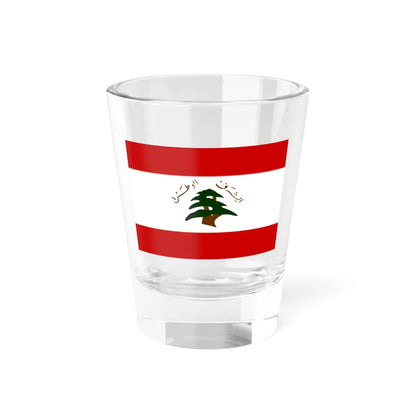 Former Flag of the Lebanese Army (Lebanon) Shot Glass 1.5oz 1.5oz - Go Mug Yourself