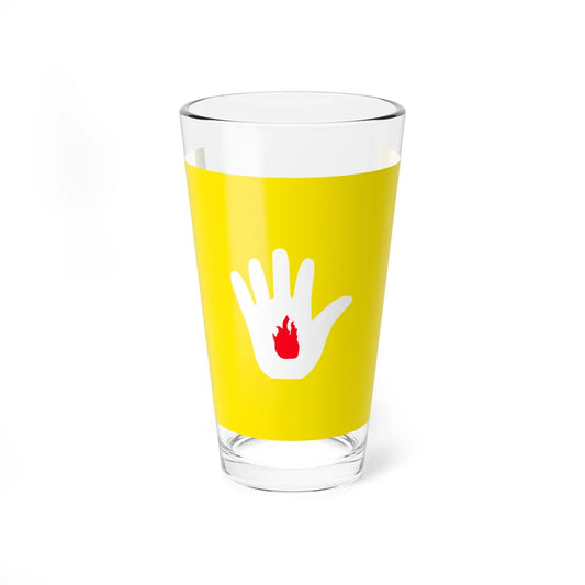 Former Flag of the Rewa State (India) Pint Glass 16oz 16oz - Go Mug Yourself