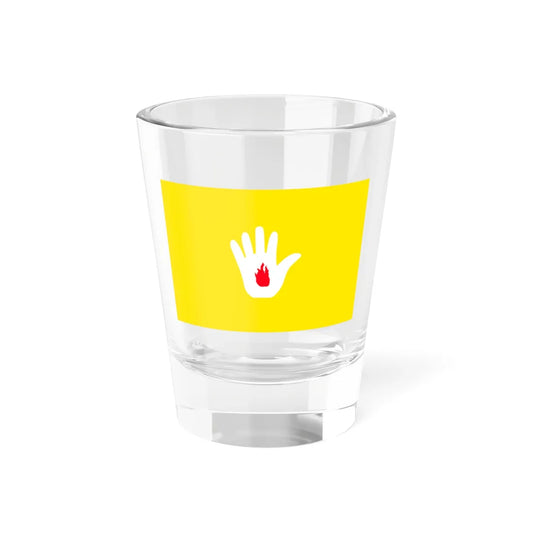 Former Flag of the Rewa State (India) Shot Glass 1.5oz 1.5oz - Go Mug Yourself