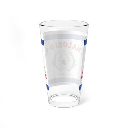 Former flag of Vaitupu Atoll and Funafuti (Tuvalu) Pint Glass 16oz - Go Mug Yourself