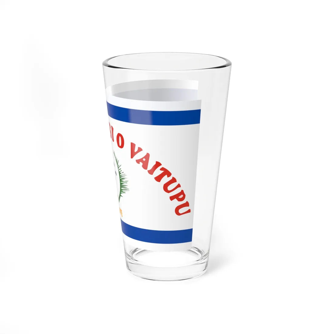 Former flag of Vaitupu Atoll and Funafuti (Tuvalu) Pint Glass 16oz - Go Mug Yourself
