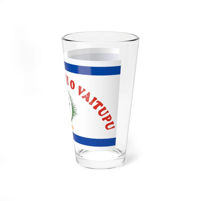 Former flag of Vaitupu Atoll and Funafuti (Tuvalu) Pint Glass 16oz - Go Mug Yourself