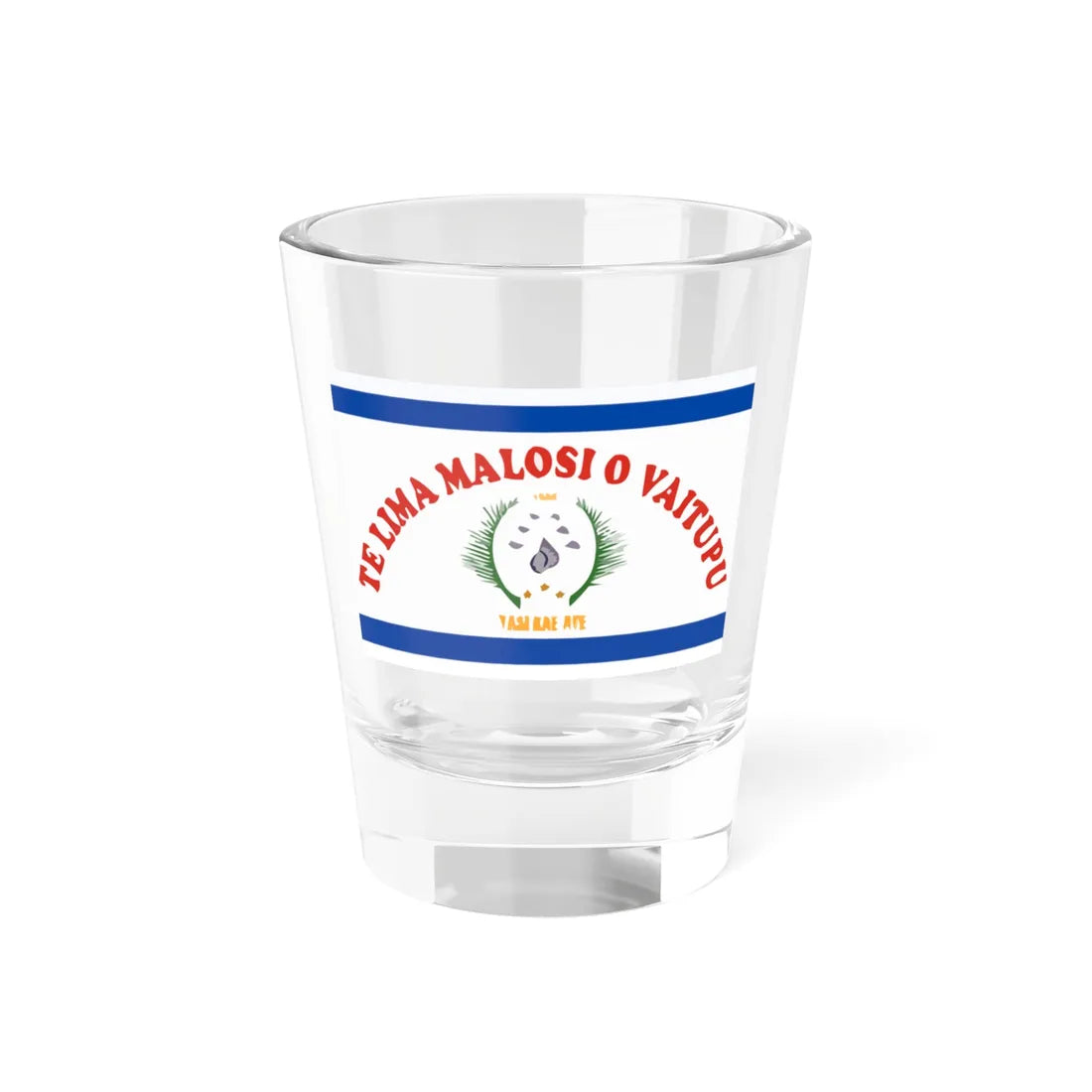 Former flag of Vaitupu Atoll and Funafuti (Tuvalu) Shot Glass 1.5oz 1.5oz - Go Mug Yourself