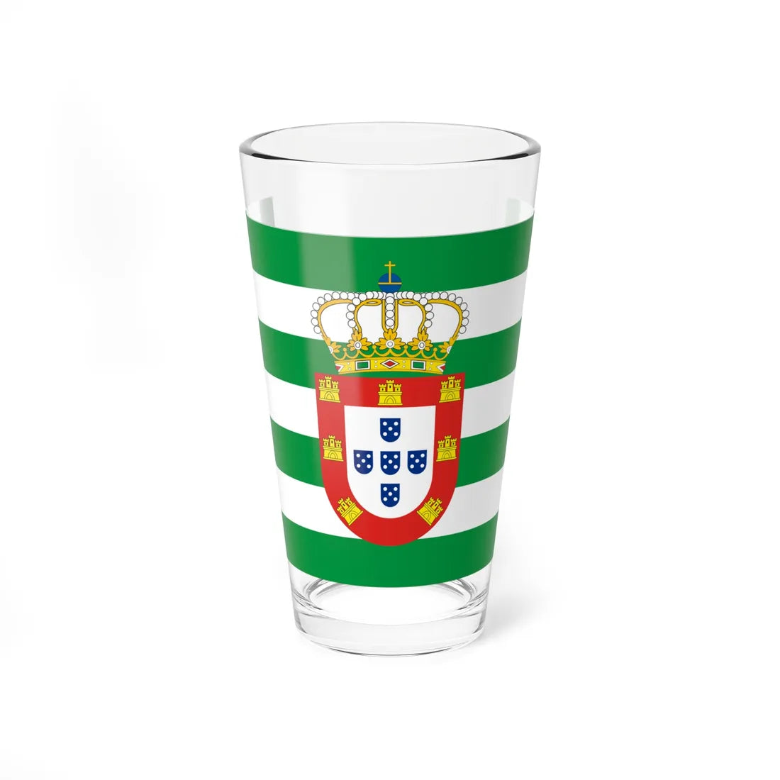 Former merchant flag of Portugal II (Portugal) Pint Glass 16oz 16oz - Go Mug Yourself