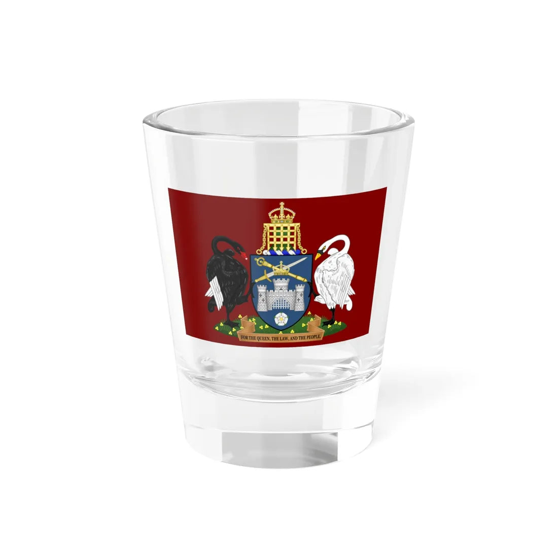 Formerly used flag of the Australian Capital Territory (Australia) Shot Glass 1.5oz 1.5oz - Go Mug Yourself