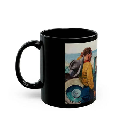 Forms No Hard Carbon, advertising illustration - Black Coffee Mug - Go Mug Yourself