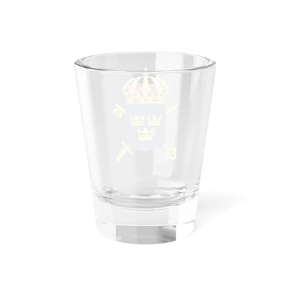 Forsvarets civilforvaltning vapen bra (Sweden) (Coat of Arms) Shot Glass 1.5oz - Go Mug Yourself