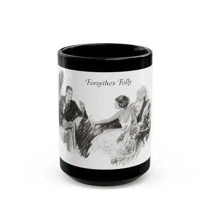 Forsythe's Folly (2), McCalls magazine, November 1923 - Black Coffee Mug 15oz - Go Mug Yourself