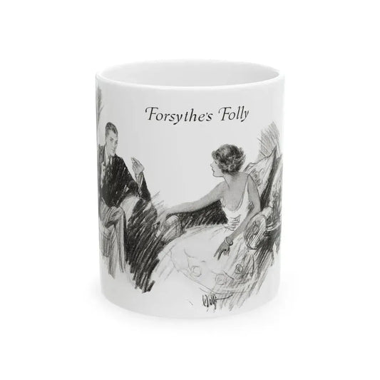 Forsythe's Folly (2), McCalls magazine, November 1923 - White Coffee Mug 11oz - Go Mug Yourself