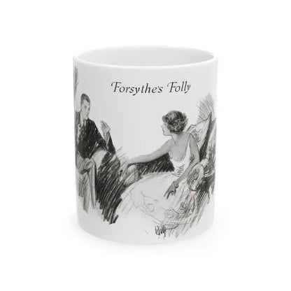 Forsythe's Folly (2), McCalls magazine, November 1923 - White Coffee Mug 11oz - Go Mug Yourself