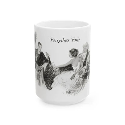 Forsythe's Folly (2), McCalls magazine, November 1923 - White Coffee Mug 15oz - Go Mug Yourself