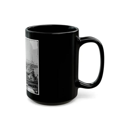 Fort Brady, Va. Battery Of Parrott Guns Manned By Company C, 1st Connecticut Heavy Artillery (U.S. Civil War) Black Coffee Mug - Go Mug Yourself