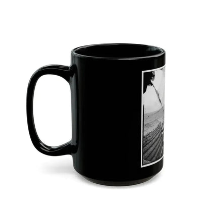 Fort Brady, Va. Battery Of Parrott Guns Manned By Company C, 1st Connecticut Heavy Artillery (U.S. Civil War) Black Coffee Mug - Go Mug Yourself