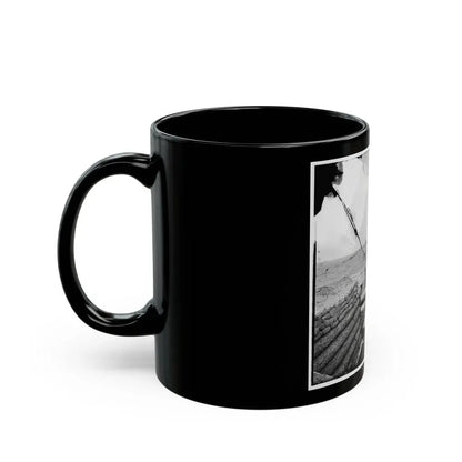 Fort Brady, Va. Battery Of Parrott Guns Manned By Company C, 1st Connecticut Heavy Artillery (U.S. Civil War) Black Coffee Mug - Go Mug Yourself