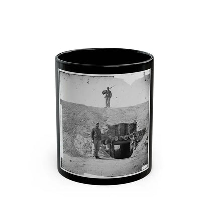 Fort Brady, Va. Entrance To Magazine (U.S. Civil War) Black Coffee Mug 11oz - Go Mug Yourself
