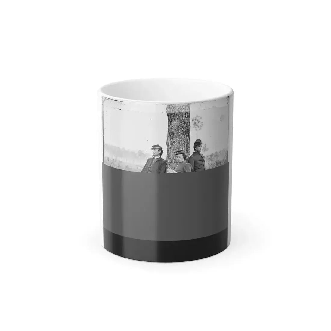 Fort Brady, Va. Three Officers of the 1St Connecticut Heavy Artillery (U.S. Civil War) Color Changing Coffee Mug 11oz Default Title 11oz - Go Mug Yourself