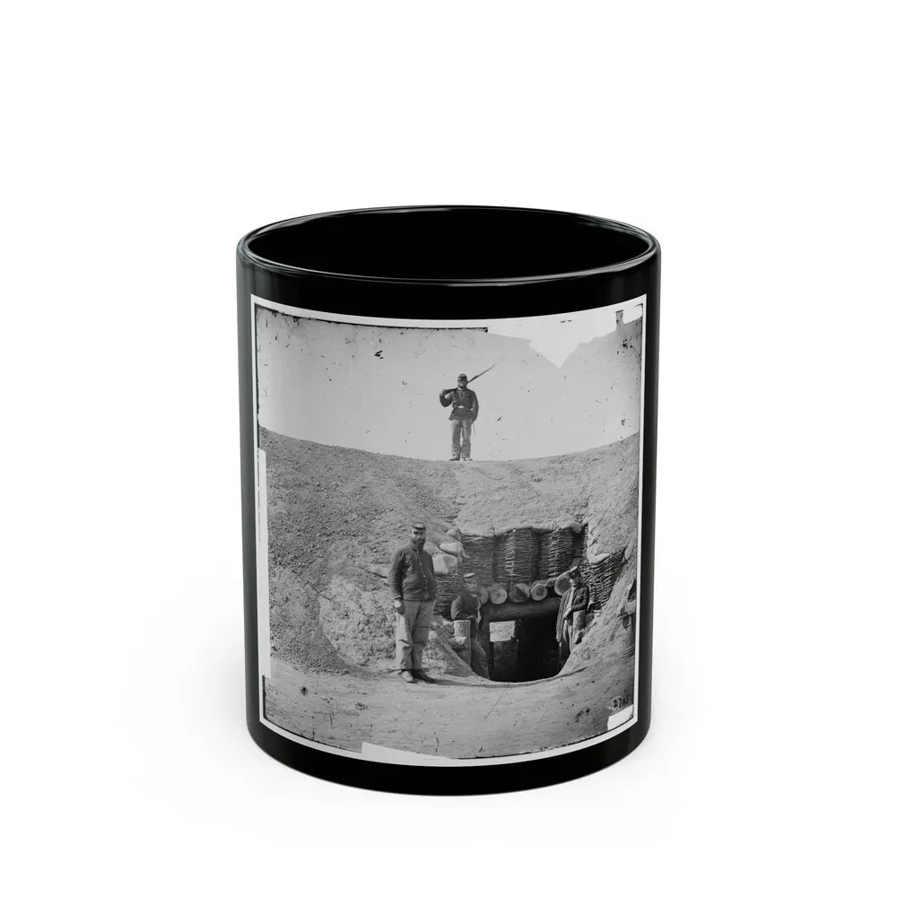 Fort Brady, Va. Entrance To Magazine (U.S. Civil War) Black Coffee Mug-11oz-Go Mug Yourself