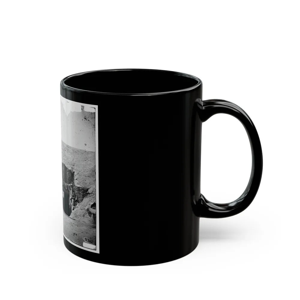 Fort Brady, Va. Entrance To Magazine (U.S. Civil War) Black Coffee Mug-Go Mug Yourself