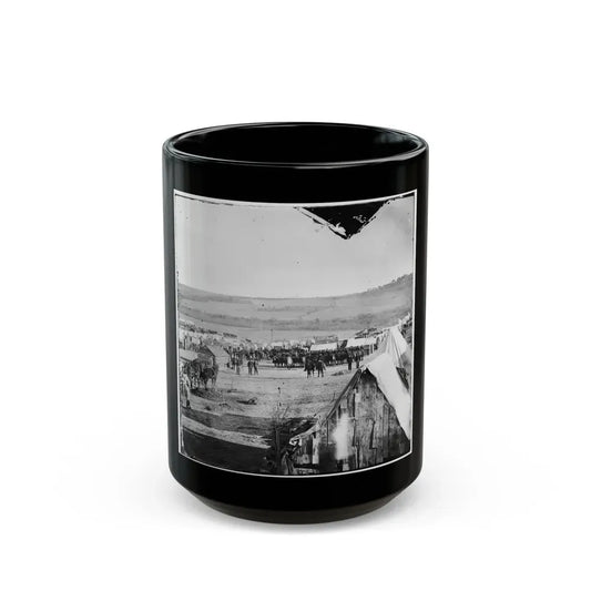 Fort Burnham, Va., Vicinity. Camp Of The 5th Pennsylvania Cavalry Near The Battlefield Of Oct. 29, 1864 (U.S. Civil War) Black Coffee Mug 15oz - Go Mug Yourself