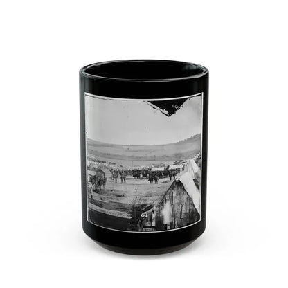 Fort Burnham, Va., Vicinity. Camp Of The 5th Pennsylvania Cavalry Near The Battlefield Of Oct. 29, 1864 (U.S. Civil War) Black Coffee Mug 15oz - Go Mug Yourself