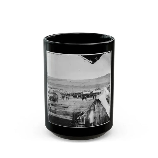 Fort Burnham, Va., Vicinity. Camp Of The 5th Pennsylvania Cavalry Near The Battlefield Of Oct. 29, 1864 (U.S. Civil War) Black Coffee Mug 15oz - Go Mug Yourself
