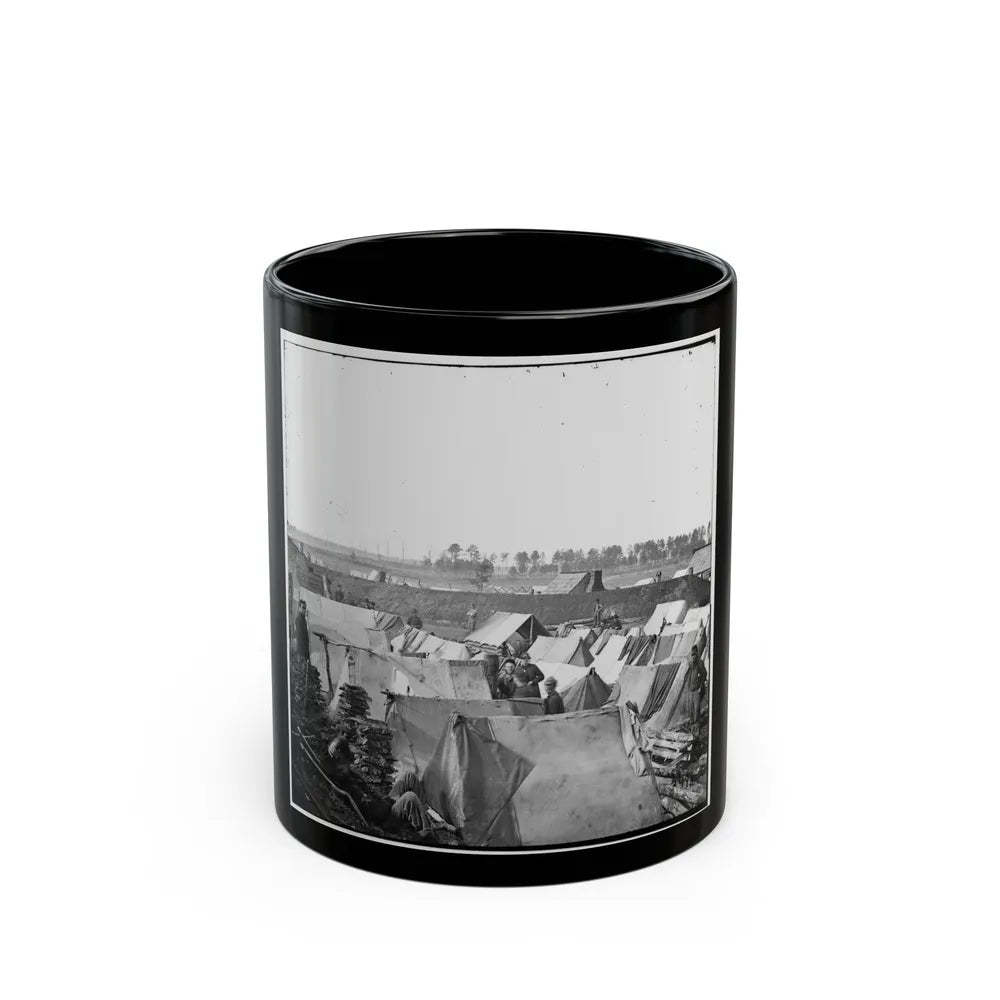 Fort Burnham, Va. Encampment And Earthworks (U.S. Civil War) Black Coffee Mug-11oz-Go Mug Yourself