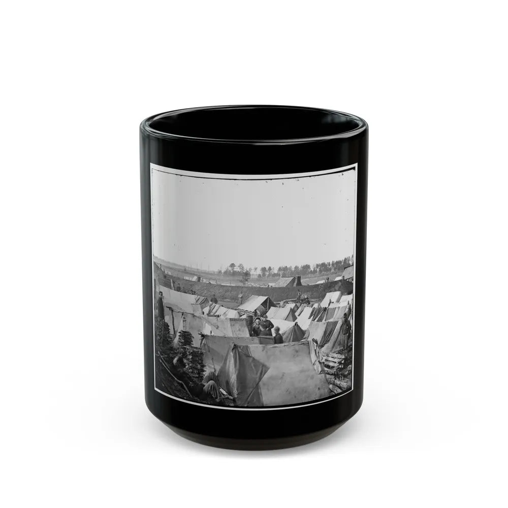 Fort Burnham, Va. Encampment And Earthworks (U.S. Civil War) Black Coffee Mug-15oz-Go Mug Yourself