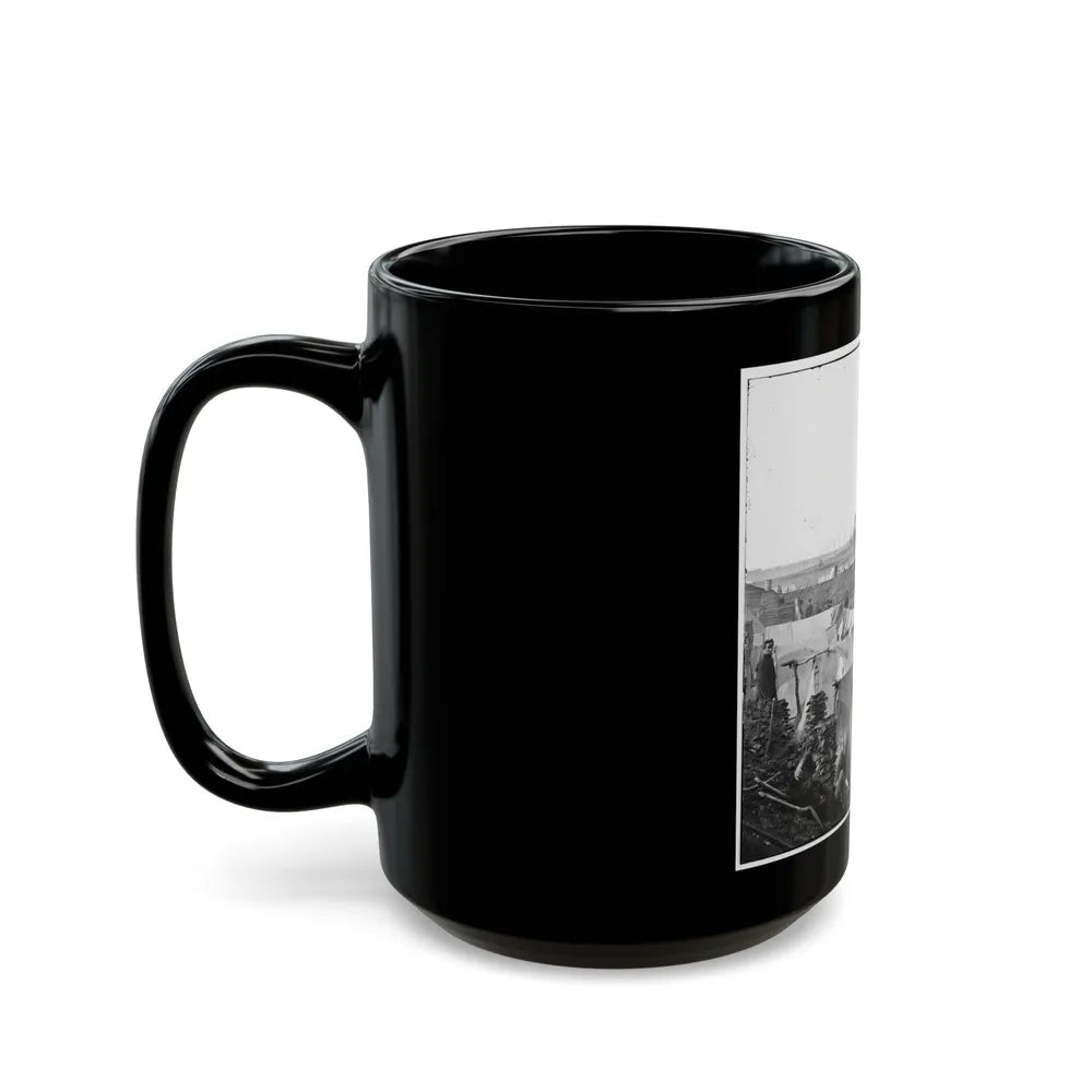 Fort Burnham, Va. Encampment And Earthworks (U.S. Civil War) Black Coffee Mug-Go Mug Yourself