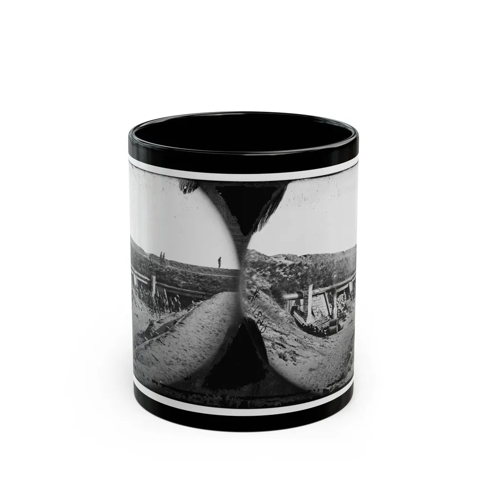 Fort Fisher, N.C. Interior Of The Pulpit ; Another View (U.S. Civil War) Black Coffee Mug-11oz-Go Mug Yourself