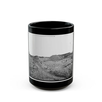 Fort Fisher, N.C. Interior View Of Southeast End, Showing Site Of Main Magazine (U.S. Civil War) Black Coffee Mug-15oz-Go Mug Yourself