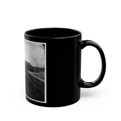 Fort Fisher, N.C. Interior View Of The Pulpit (U.S. Civil War) Black Coffee Mug-Go Mug Yourself