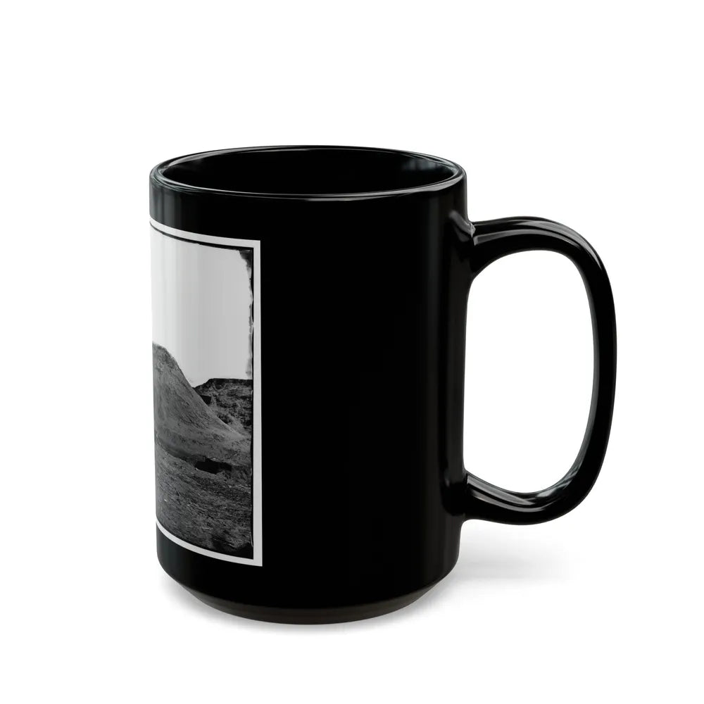 Fort Fisher, N.C. Interior View Of Transverse And Magazine On The Land Front (U.S. Civil War) Black Coffee Mug-Go Mug Yourself