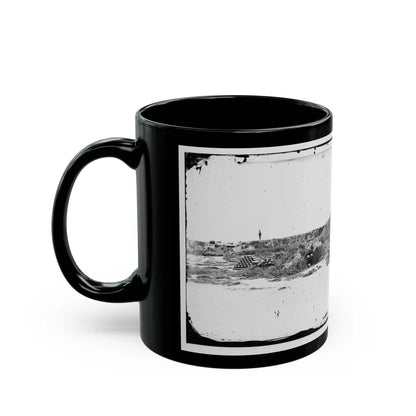 Fort Fisher, N.C. Interior View (U.S. Civil War) Black Coffee Mug-Go Mug Yourself