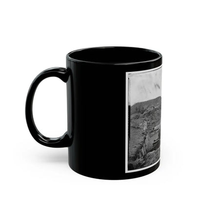 Fort Fisher, N.C. Interior View, With Heavy Gun Broken By Bombardment (U.S. Civil War) Black Coffee Mug-Go Mug Yourself