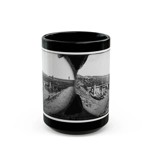 Fort Fisher, N.C. Interior Of The  Pulpit ; Another View (U.S. Civil War) Black Coffee Mug 15oz - Go Mug Yourself