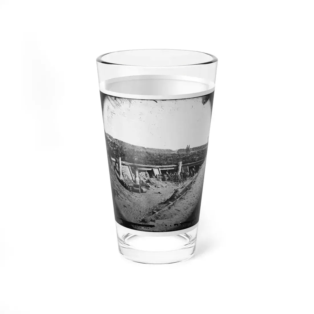 Fort Fisher, N.C. Interior Of The  Pulpit ; Another View (U.S. Civil War) Pint Glass 16oz - Go Mug Yourself