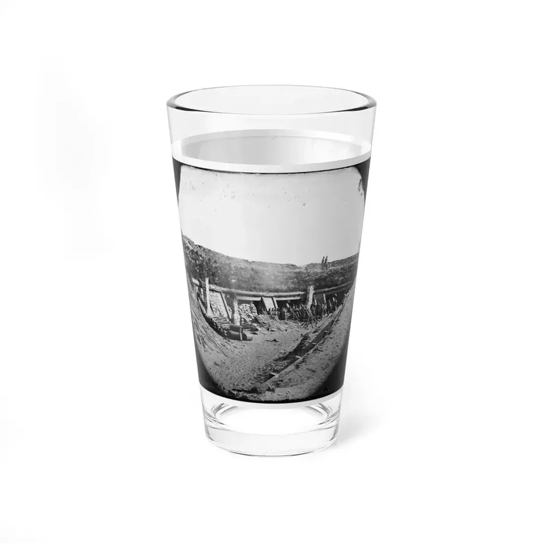 Fort Fisher, N.C. Interior Of The  Pulpit ; Another View (U.S. Civil War) Pint Glass 16oz - Go Mug Yourself