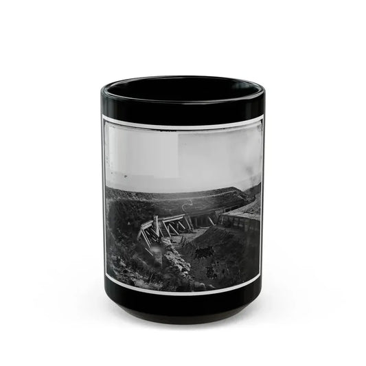 Fort Fisher, N.C. Interior View Of The  Pulpit (U.S. Civil War) Black Coffee Mug 15oz - Go Mug Yourself