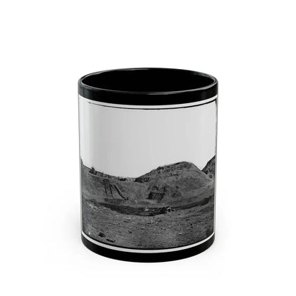 Fort Fisher, N.C. Interior View Of Transverse And Magazine On The Land Front (U.S. Civil War) Black Coffee Mug 11oz - Go Mug Yourself