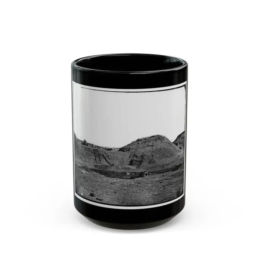 Fort Fisher, N.C. Interior View Of Transverse And Magazine On The Land Front (U.S. Civil War) Black Coffee Mug 15oz - Go Mug Yourself