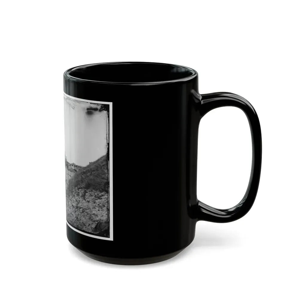 Fort Fisher, N.C. Interior View, Showing Traverse With Dismounted Gun (U.S. Civil War) Black Coffee Mug - Go Mug Yourself