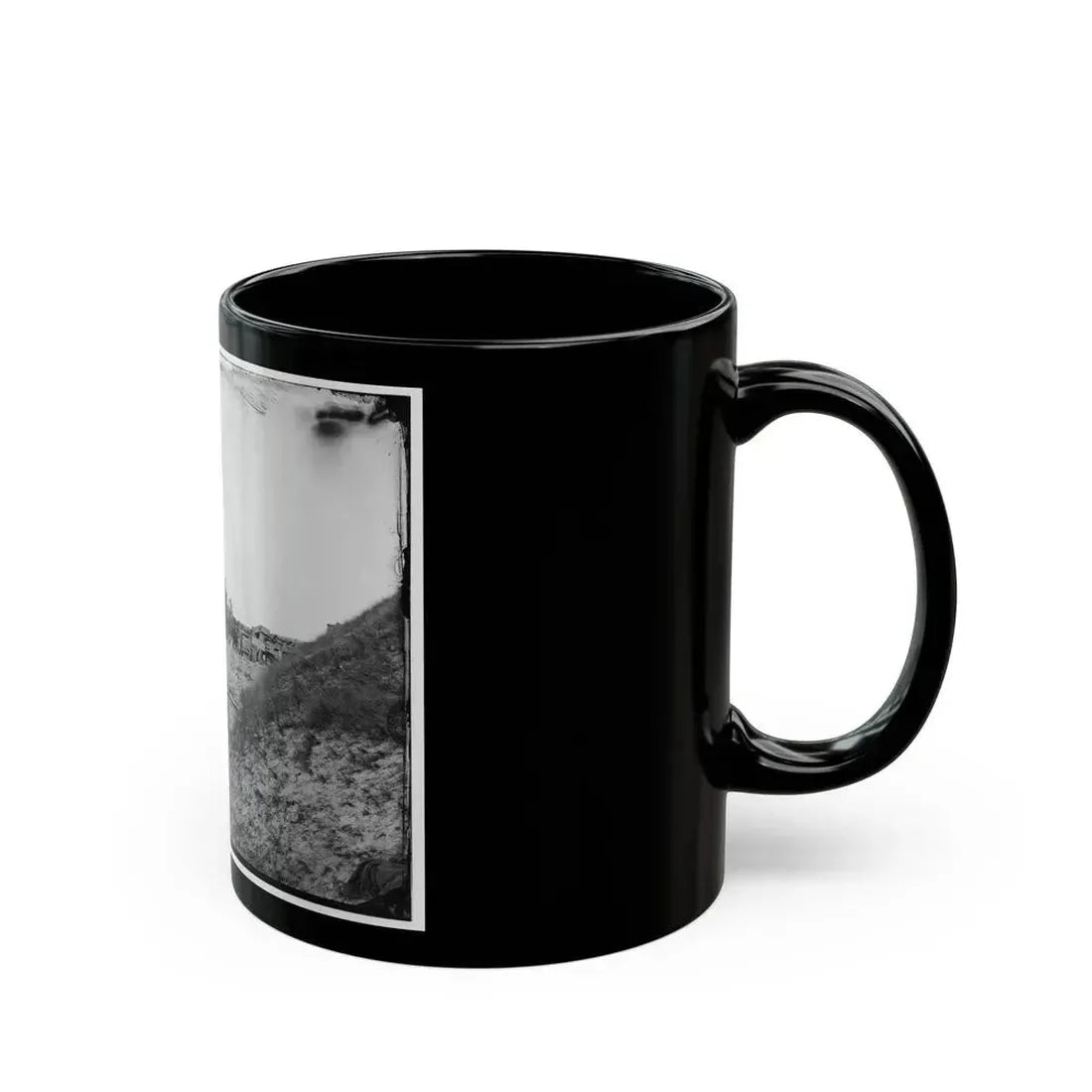 Fort Fisher, N.C. Interior View, Showing Traverse With Dismounted Gun (U.S. Civil War) Black Coffee Mug - Go Mug Yourself