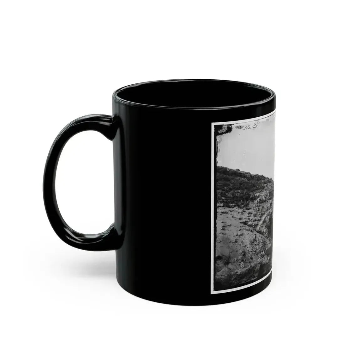 Fort Fisher, N.C. Interior View, Showing Traverse With Dismounted Gun (U.S. Civil War) Black Coffee Mug - Go Mug Yourself