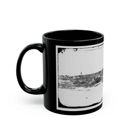 Fort Fisher, N.C. Interior View (U.S. Civil War) Black Coffee Mug - Go Mug Yourself