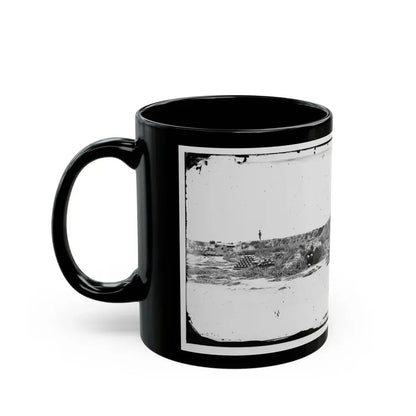 Fort Fisher, N.C. Interior View (U.S. Civil War) Black Coffee Mug - Go Mug Yourself