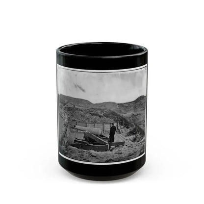 Fort Fisher, N.C. Interior View, With Heavy Gun Broken By Bombardment (U.S. Civil War) Black Coffee Mug 15oz - Go Mug Yourself