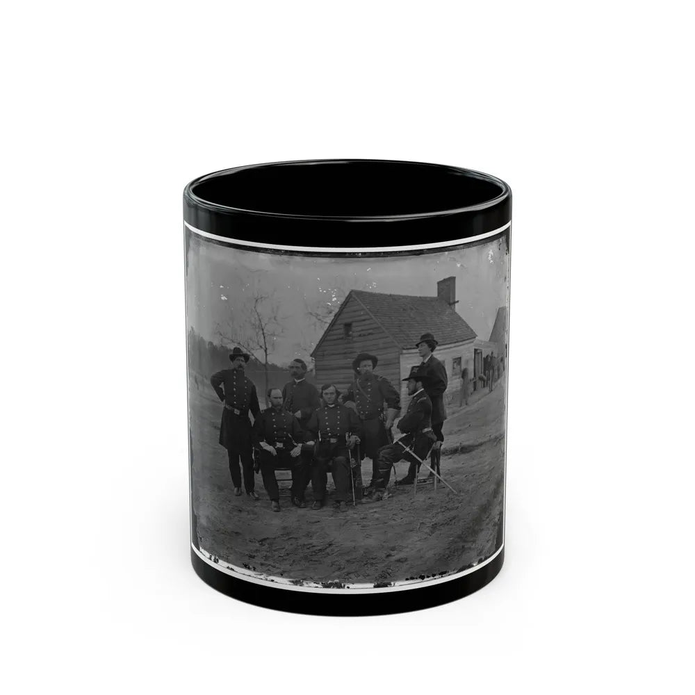 Fort Harrison, Va. Group Of Surgeons Of The Army Of The James (U.S. Civil War) Black Coffee Mug-11oz-Go Mug Yourself